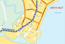 Airey's Inlet Town Map