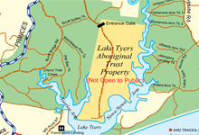 Lake Tyers Regional Map