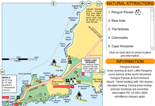 Phillip Island Natural Attractions Tour Map