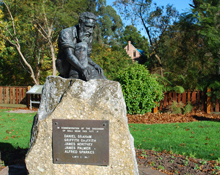 Commemorative Miners Statue Main Street